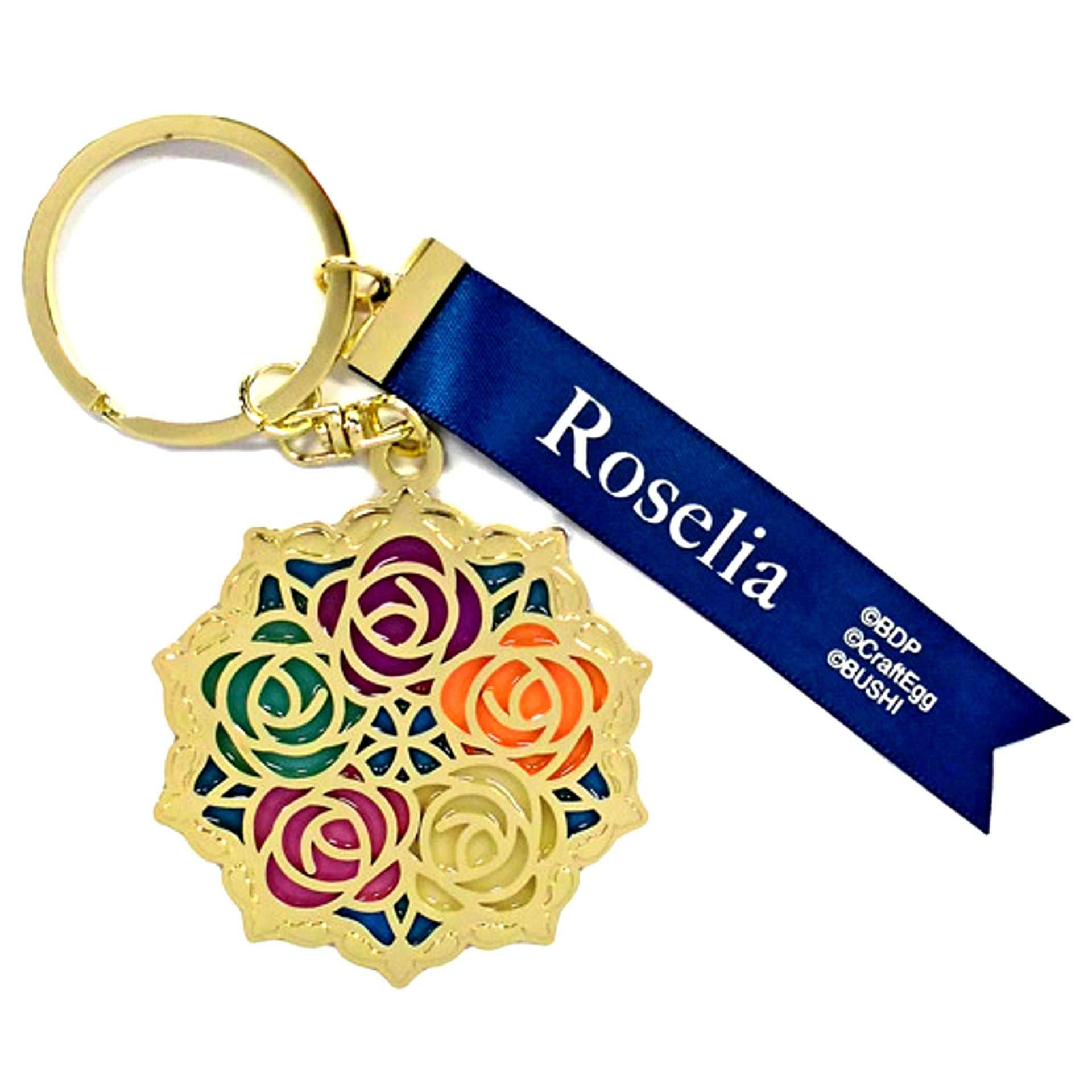 Roselia BanG Dream! Stained Glass Style Keychain Roselia x RAISE A SUILEN Joint Live Rausch und/and Craziness Eve Festival [USED]
