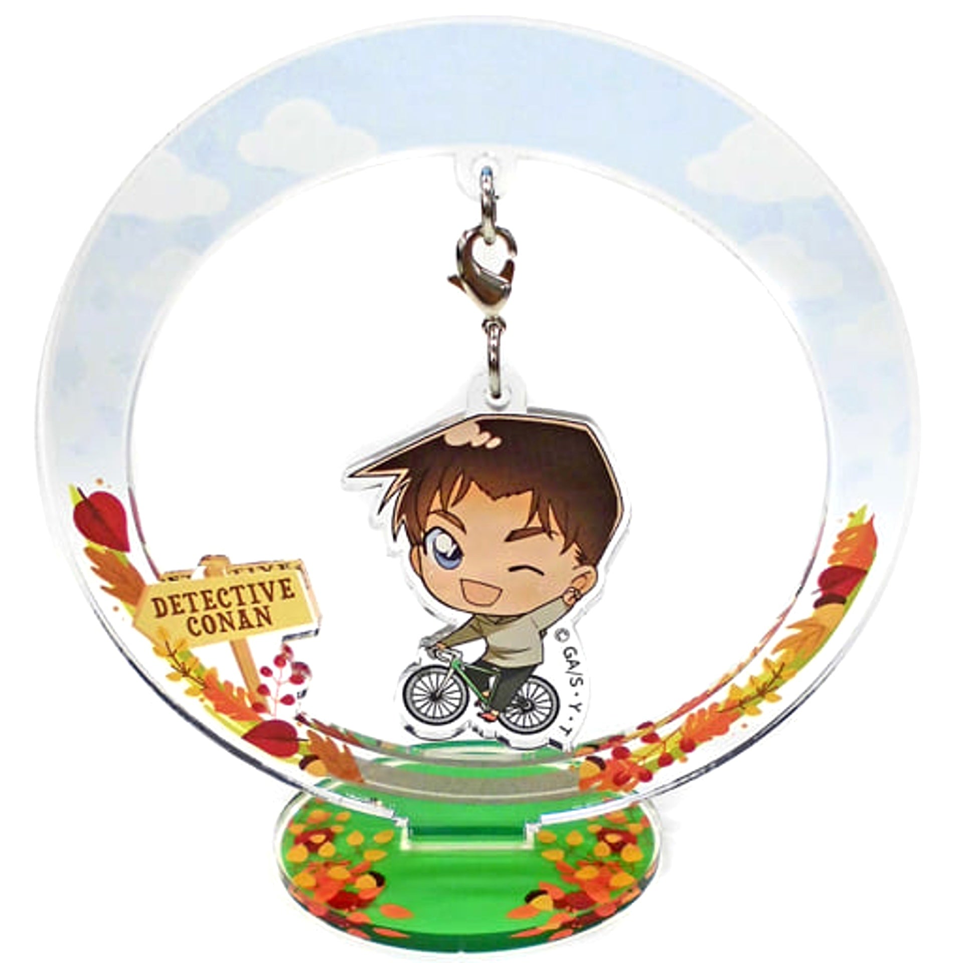 Detective Conan Heiji Hattori Blind Swinging Mini Acrylic Stand Autumn ver. Animate Girls Festival 2019 Goods Acrylic Stands [USED]