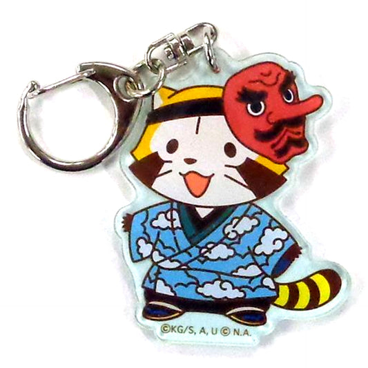 Sakonji Urokodaki Demon Slayer Kimetsu no Yaiba x Rascal the Raccoon Acrylic Keychain Rascal Ver [USED]