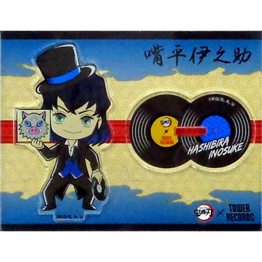 Inosuke Hashibira Acrylic Stand Demon Slayer x TOWER RECORDS [USED]