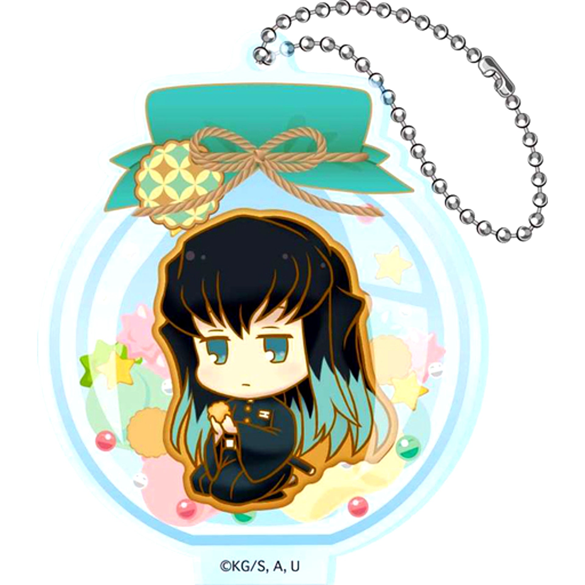 Muichiro Tokito Demon Slayer Toji Colle Cookie Acrylic Keychain Vol.3 A [USED]