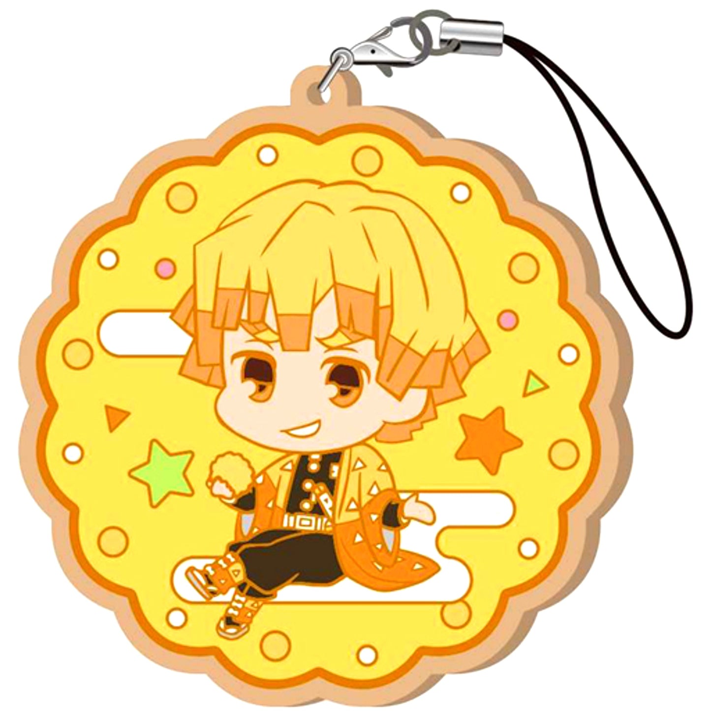 Zenitsu Agatsuma Demon Slayer Kimetsu no Yaiba Toji Colle Cookie Rubber Strap Vol 3 B [USED]