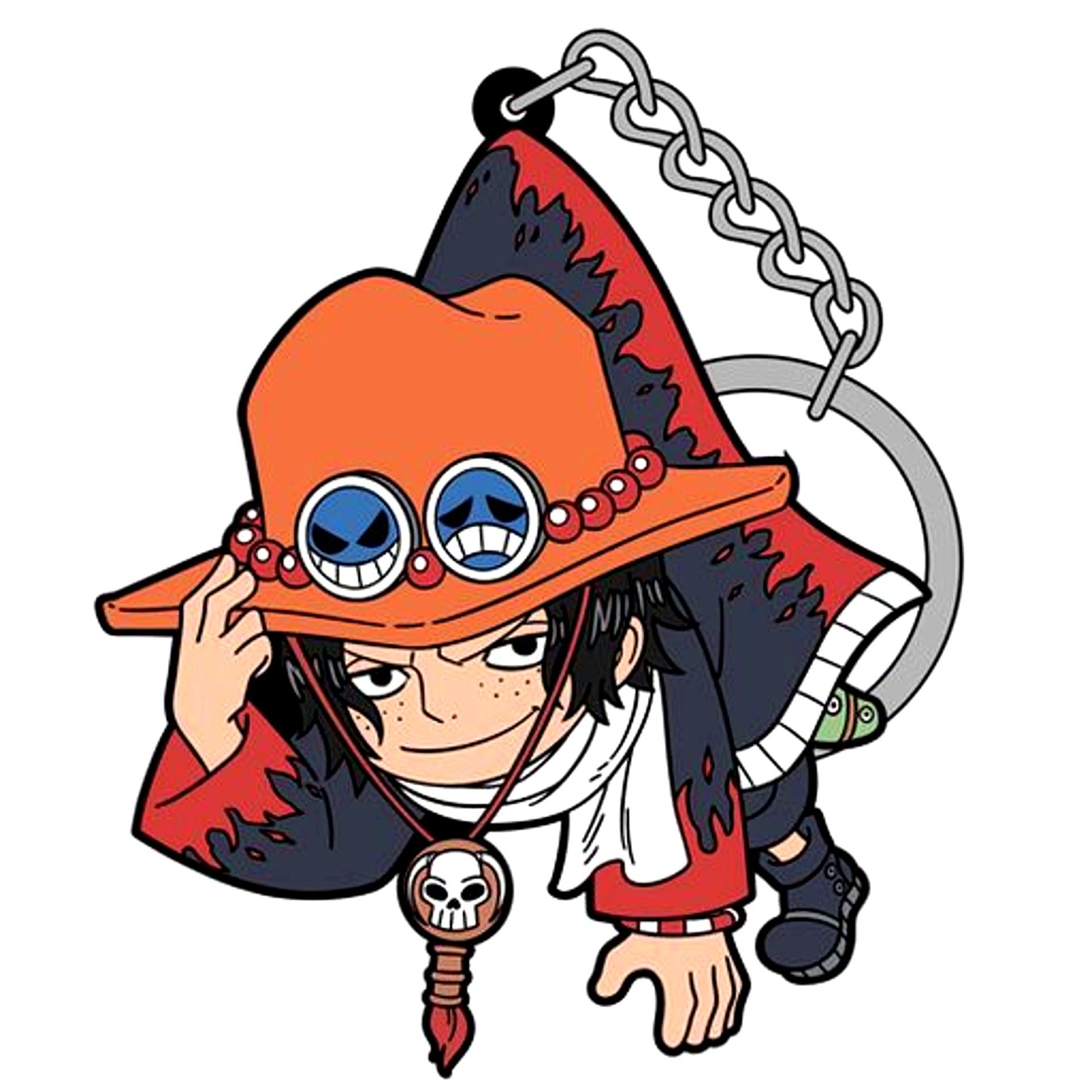 Portgas D. Ace Alabasta Ver. Tsumamare Keychain One Piece [USED]