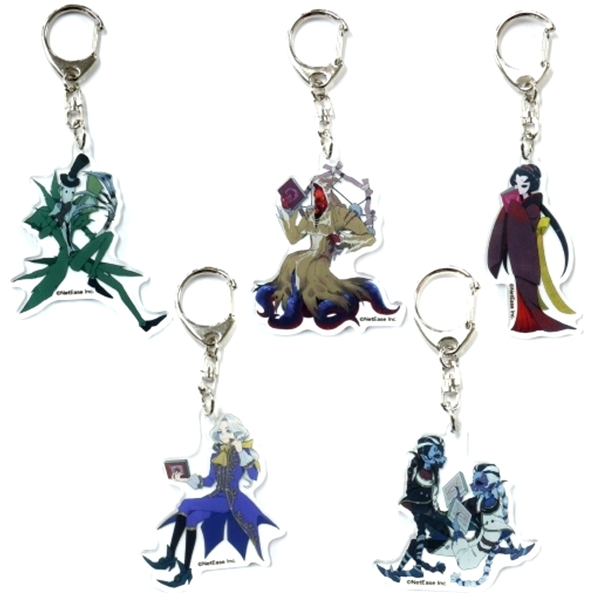 Set of 5 Identity V Acrylic Keychain Hunters ver. Family Mart Limited [USED]