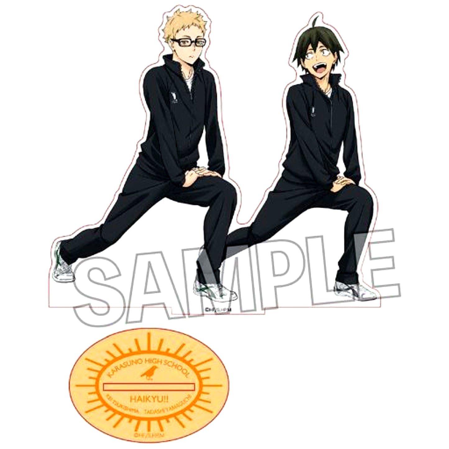 Kei Tsukishima & Tadashi Yamaguchi Acrylic Stand Warming Up Haikyu!! TO THE TOP [USED]