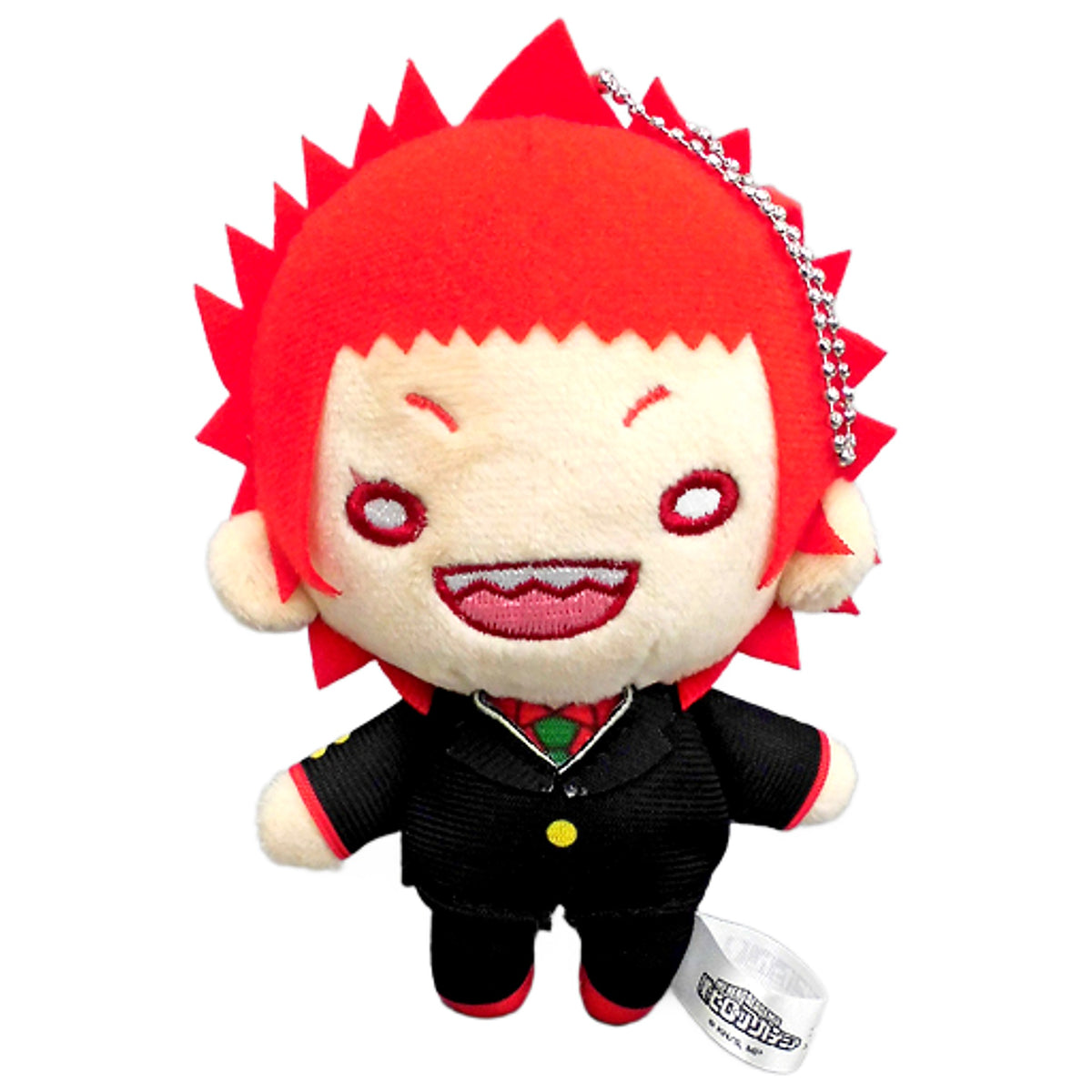 My Hero Academia Eijirou Kirishima Party Nitotan Plush Toy with Ball Chain Jump Festa 2020 Limited Keychains [USED]