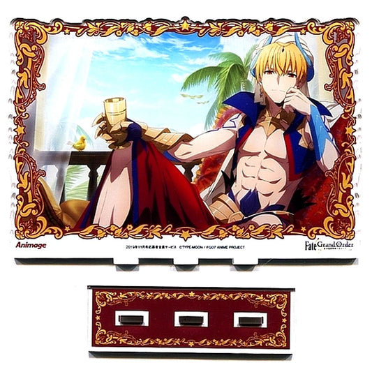 Caster, Gilgamesh Fate/Grand Order: Absolute Demonic Front - Babylonia Acrylic Stand Animage November 2019 Issue All Applicants Gift [USED]