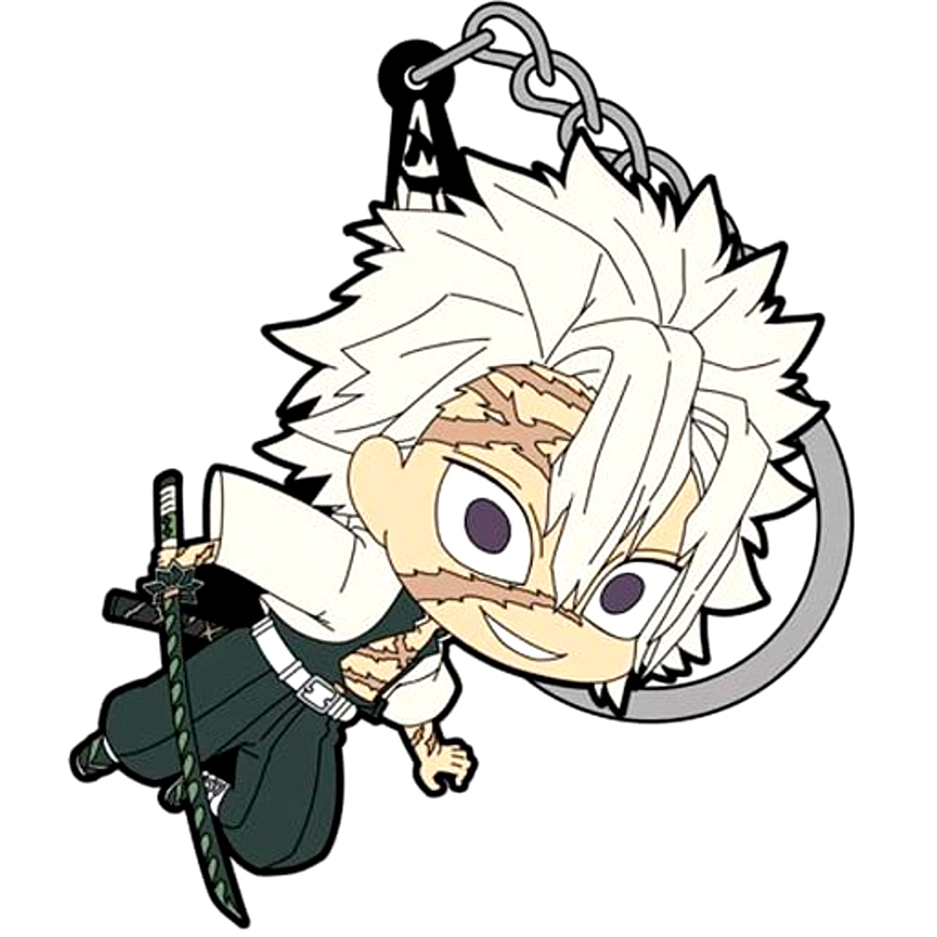 Sanemi Shinazugawa Demon Slayer Tsumamare Keychain [USED]