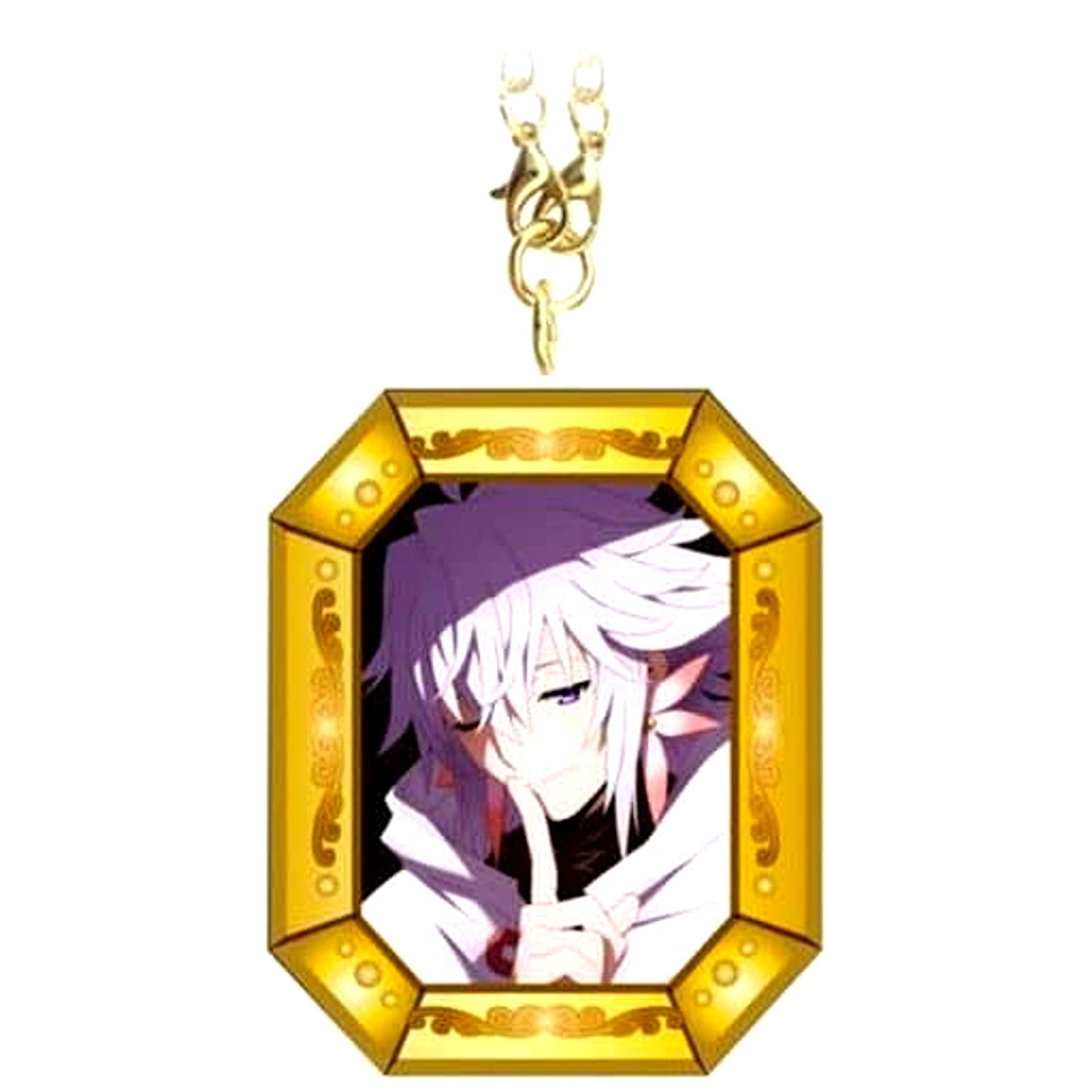 Fate/Grand Order Merlin Caster Babylonia Pukkuri Clear Keychain [USED]
