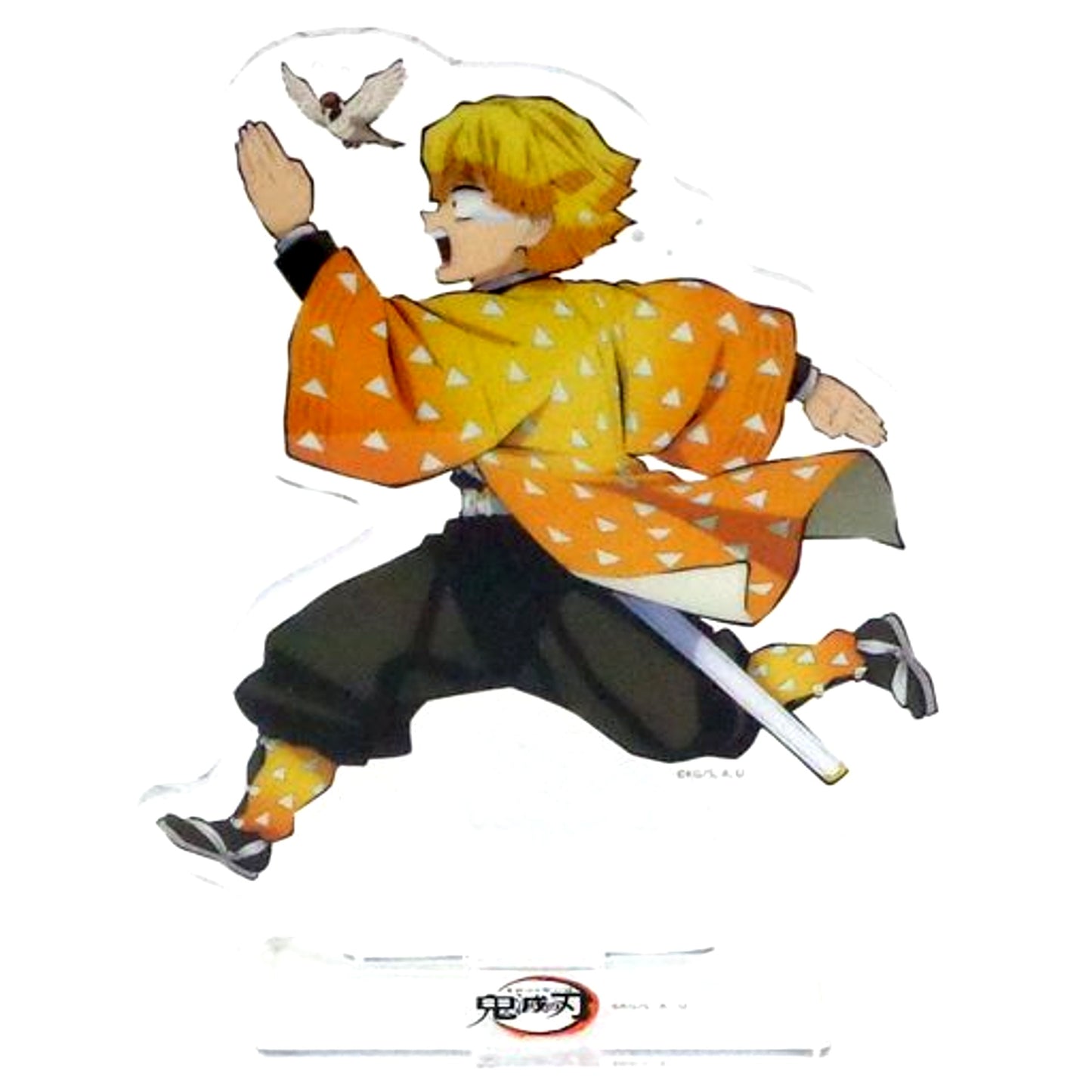Zenitsu Agatsuma Acrylic Stand Bonus Item for Blu-ray / DVD Demon Slayer Vol. 5 ufotable [USED]