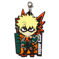 My Hero Academia Katsuki Bakugo Ichiban Kuji Fighting Heroes Feat. One's Justice VS Rubber Charm Kyunchara Illustrations Prize E Charm [USED]