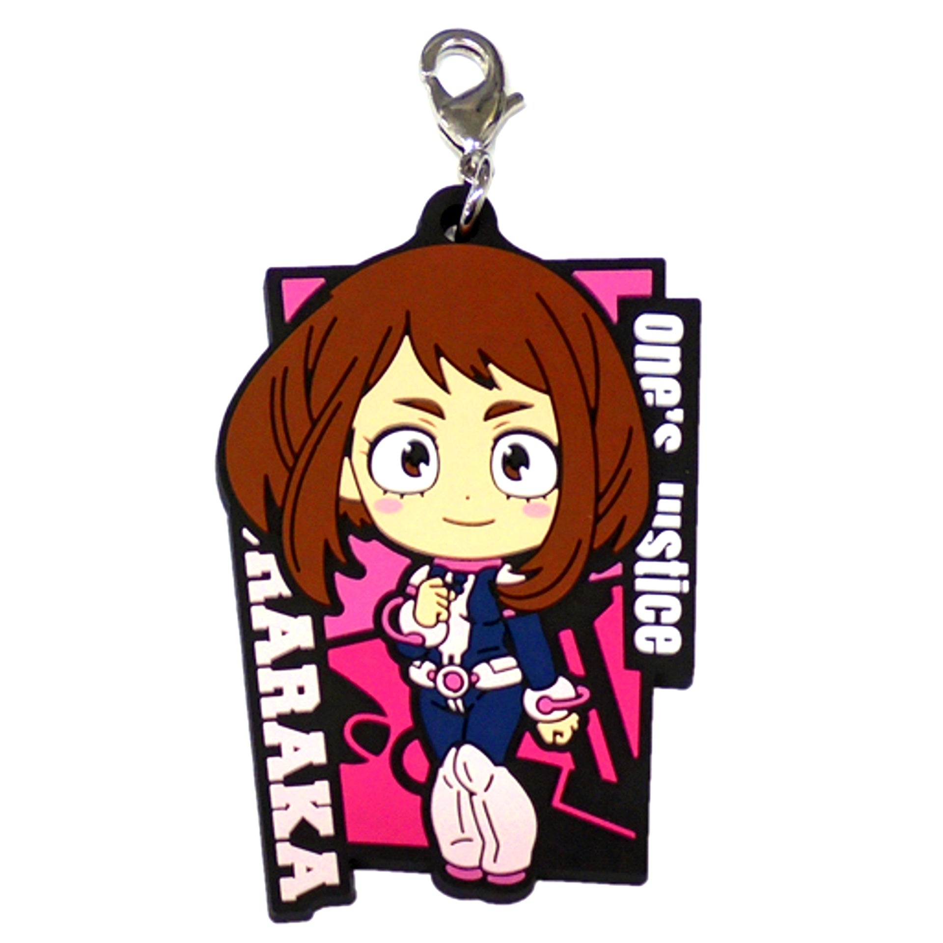 Ochaco Uraraka E Prize VS Rubber Charm Kyun Chara Illustrations Ichiban Kuji My Hero Academia FIGHTING HEROES feat. Ones Justice [USED]