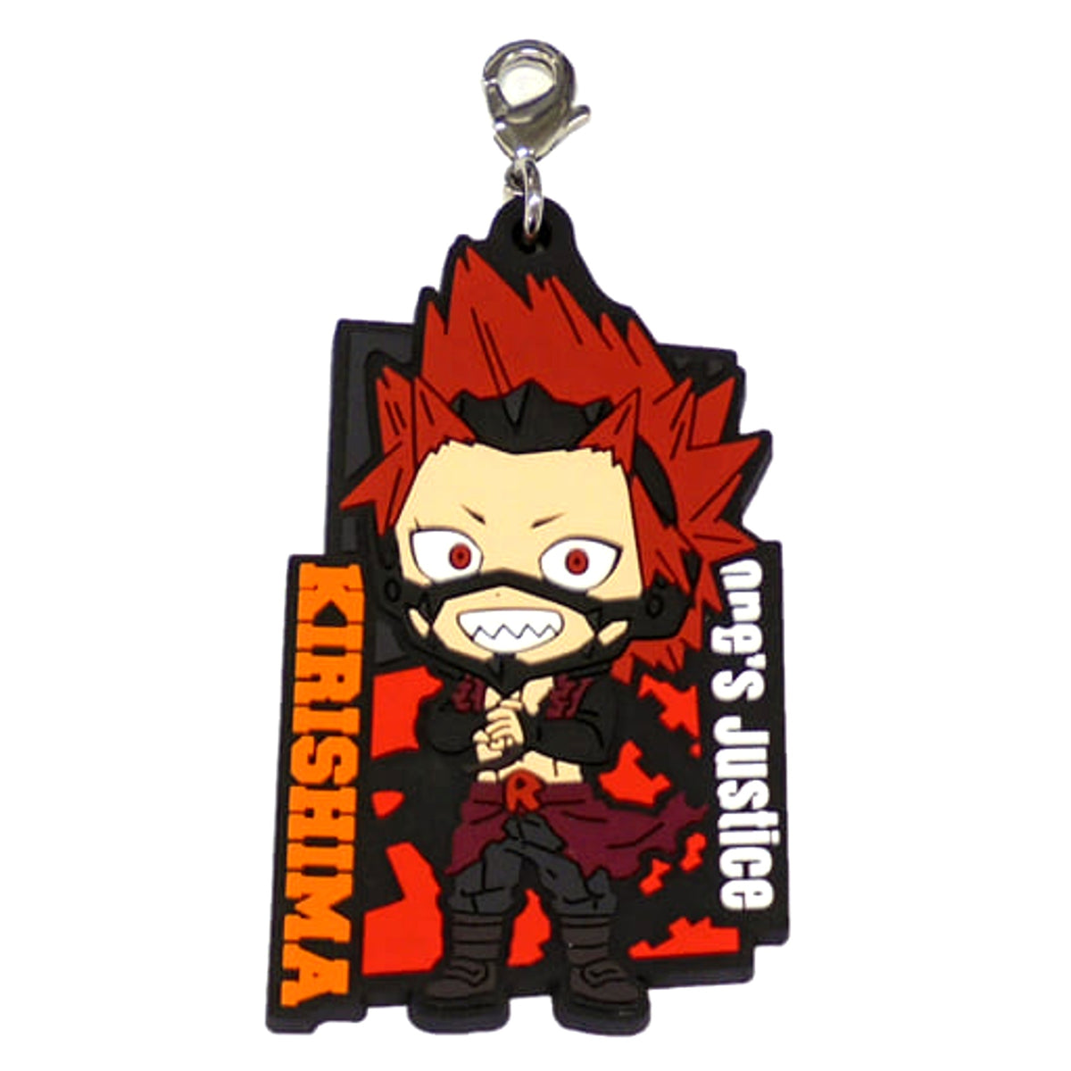 My Hero Academia Eijirou Kirishima Ichiban Kuji Fighting Heroes Feat. One's Justice VS Rubber Charm Kyunchara Illustrations Prize E Charm [USED]