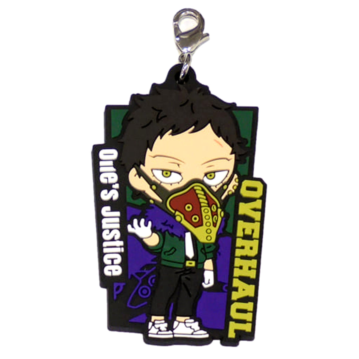My Hero Academia Overhaul Ichiban Kuji Fighting Heroes Feat. One's Justice VS Rubber Charm Kyunchara Illustrations Prize E Charm [USED]