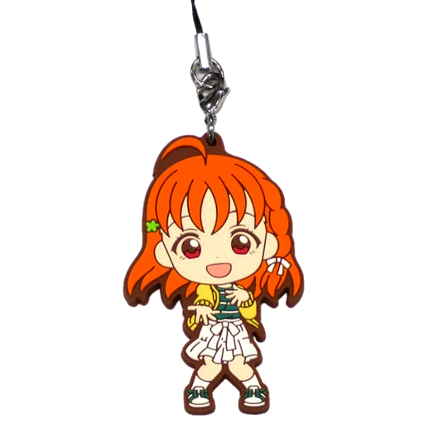 Love Live! Sunshine!! Chika Takami Movie Casual Outfit Ver. Ichiban Kuji Aqours Haregi Collection Rubber Charm Kyunchara Illustrations Prize N [USED]