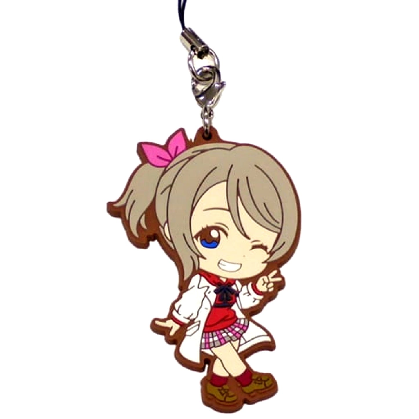 Love Live! Sunshine!! You Watanabe Movie Casual Outfit Ver. Ichiban Kuji Aqours Haregi Collection Rubber Charm Kyunchara Illustrations Prize N [USED]