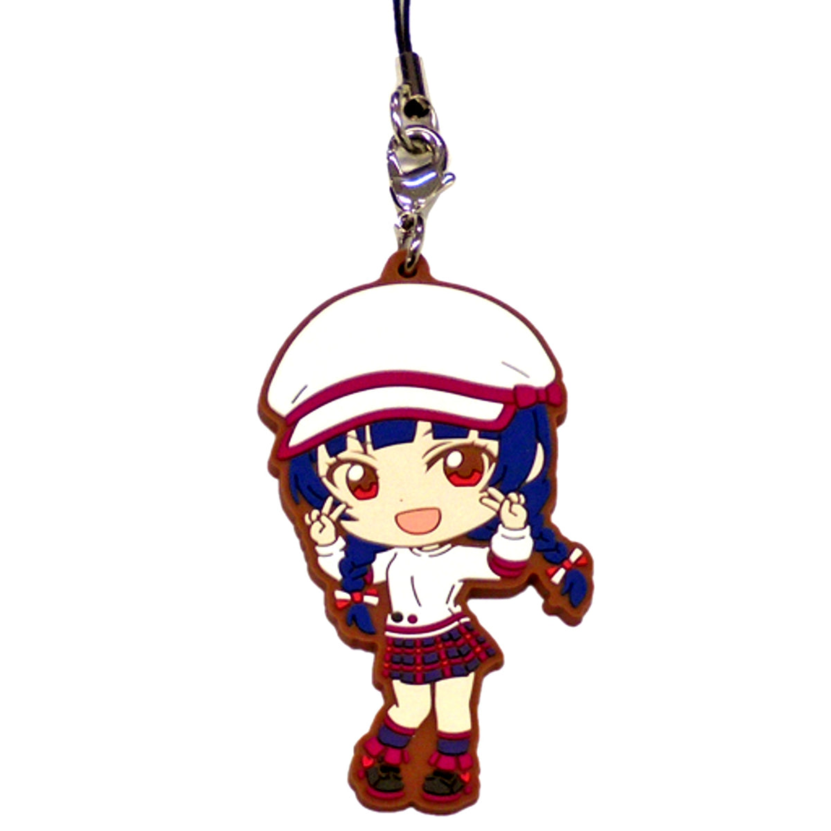 Yoshiko Tsushima Movie Casual Clothes Ver. Rubber Strap Kyun Chara Illustrations Ichiban Kuji Love Live! Sunshine!! Aqours Haregi Collection Prize N [USED]
