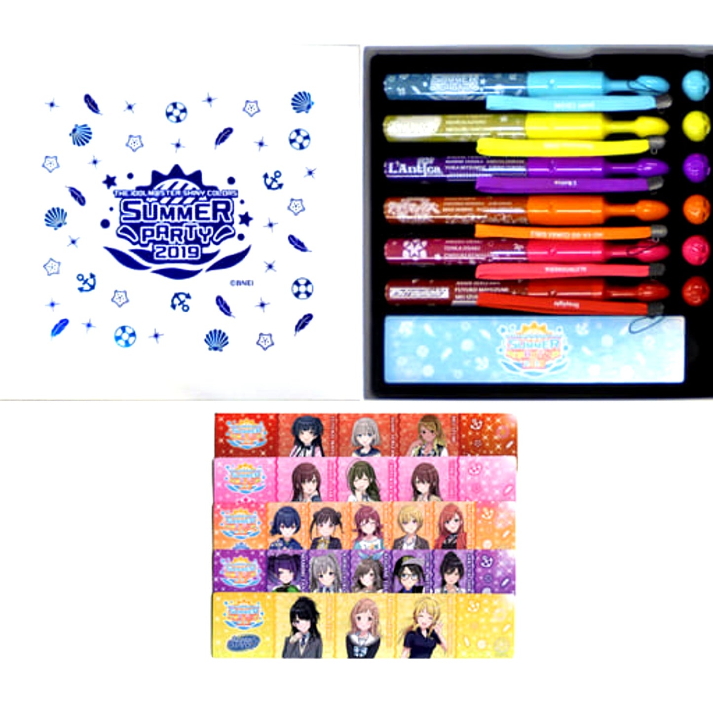 THE IDOLM@STER SHINY COLORS Official Concert Light Complete Set SUMMER PARTY 2019 [USED]