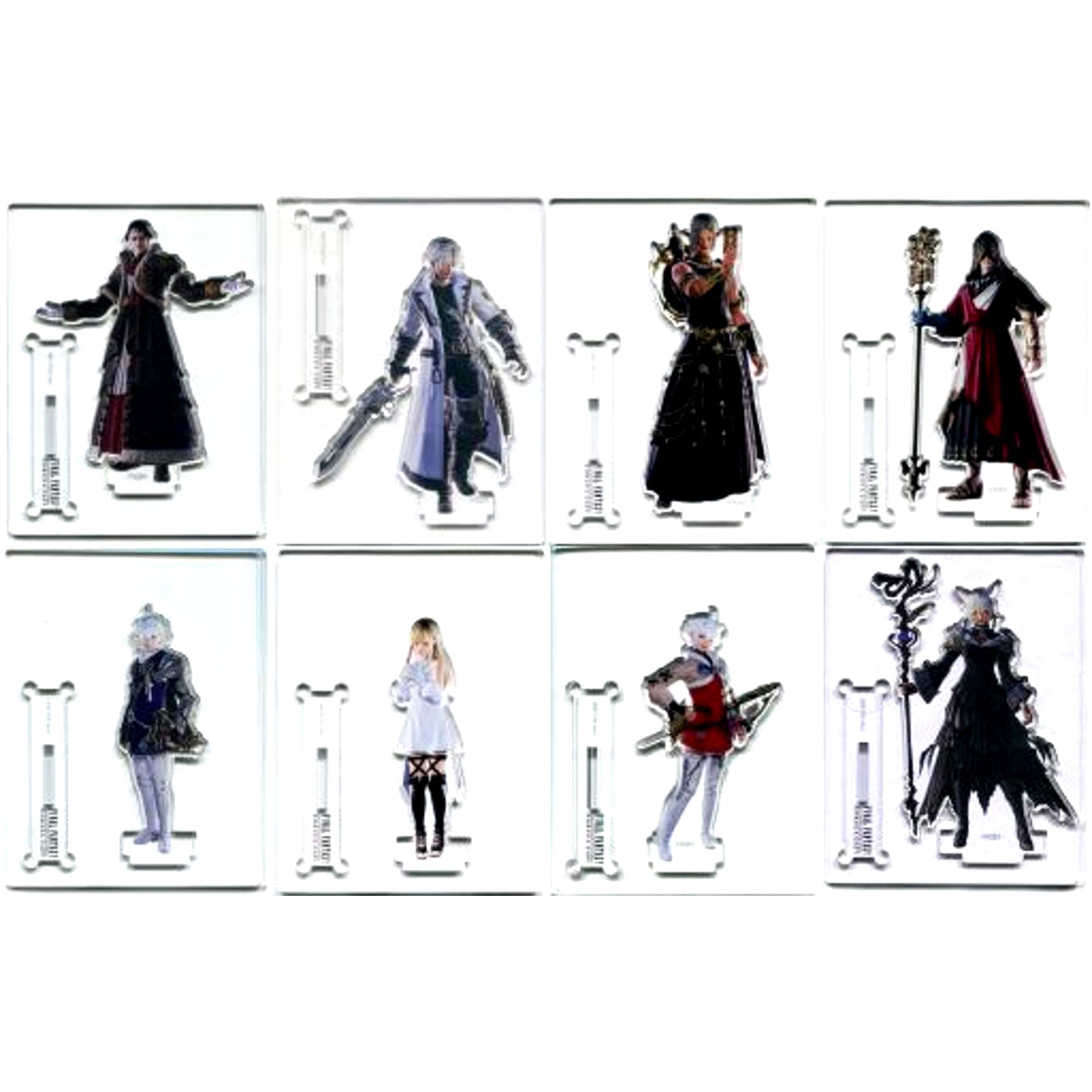 Set of 8 Special Acrylic Stand Open 5th Anniversary Final Fantasy XIV Eorzea Cafe Stamp Rally Campaign [USED]