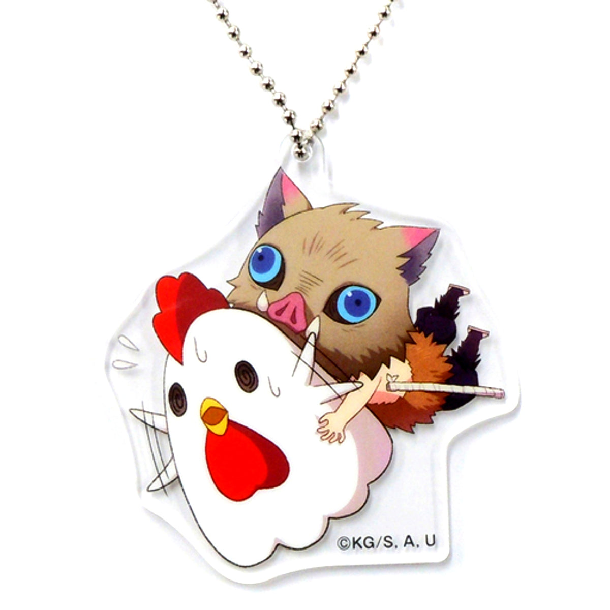 Inosuke Hashibira Demon Slayer: Kimetsu no Yaiba x Lawson Acrylic Keychain [USED]