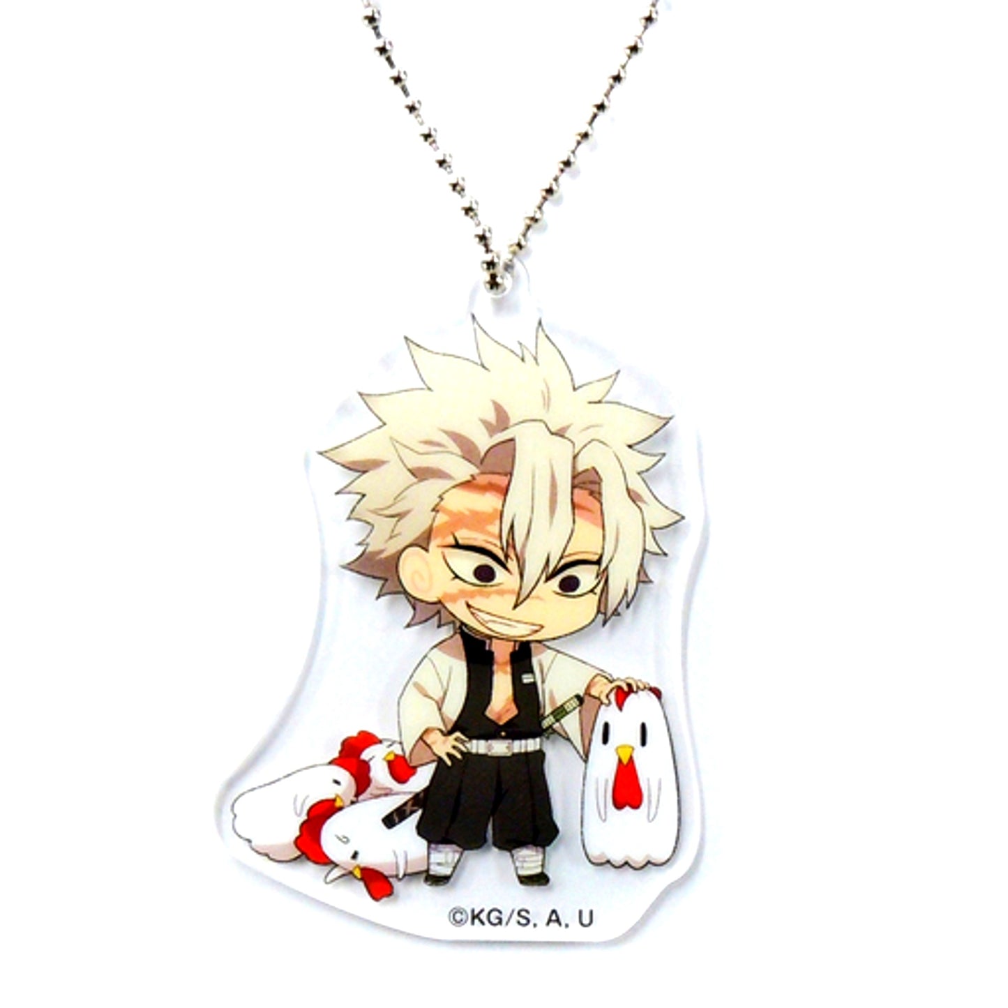 Sanemi Shinazugawa Demon Slayer x Lawson Acrylic Keychain [USED]