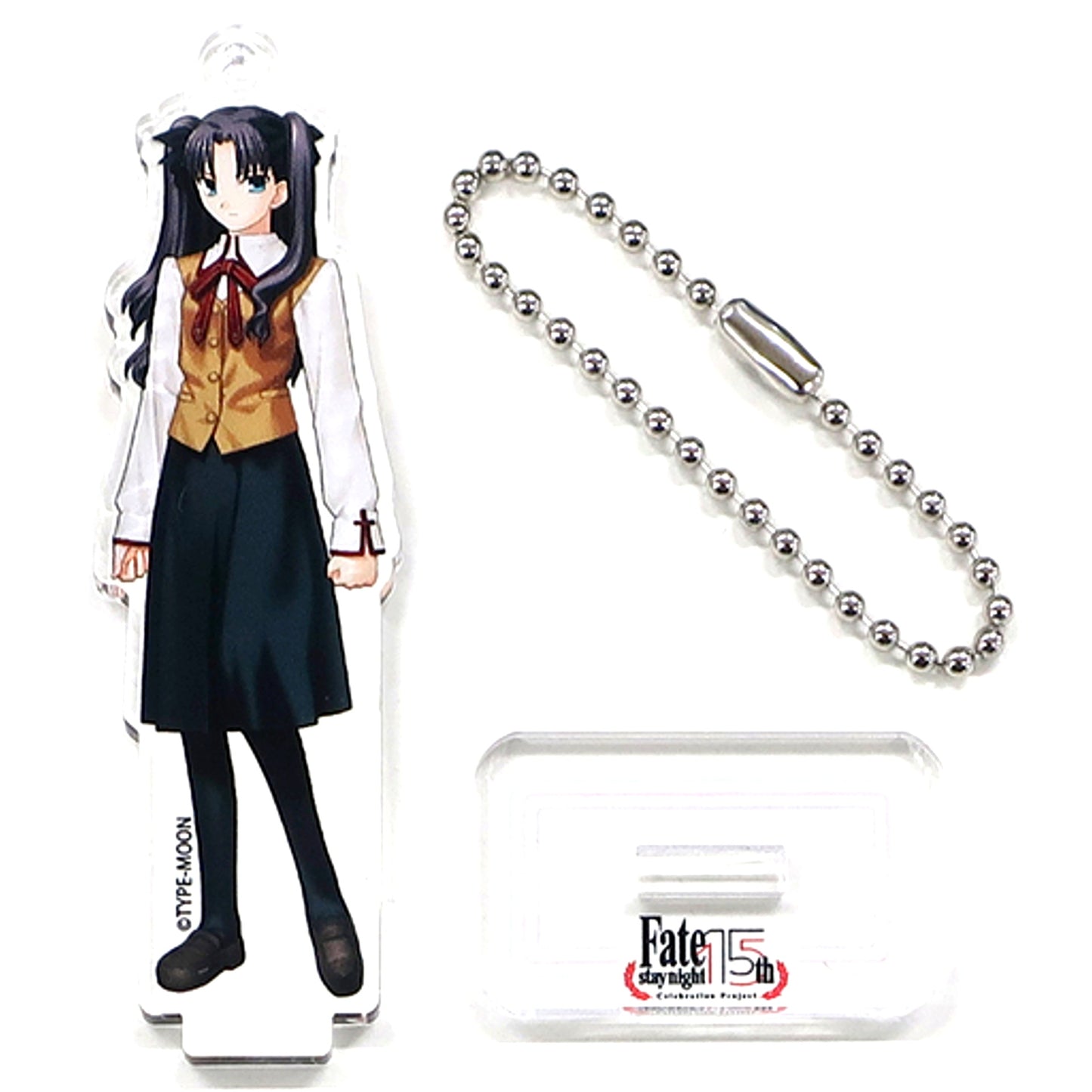 Rin Tohsaka School Uniform Acrylic Mascot TYPE-MOON Exhibition Fate/stay night 15 Years of Trace [USED]