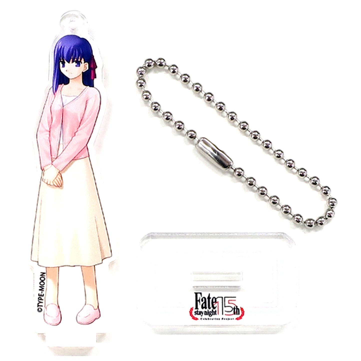 Sakura Matou Casual Wear Fate/stay night 15th Celebration Project Acrylic Mascot TYPE-MOON Exhibition [USED]