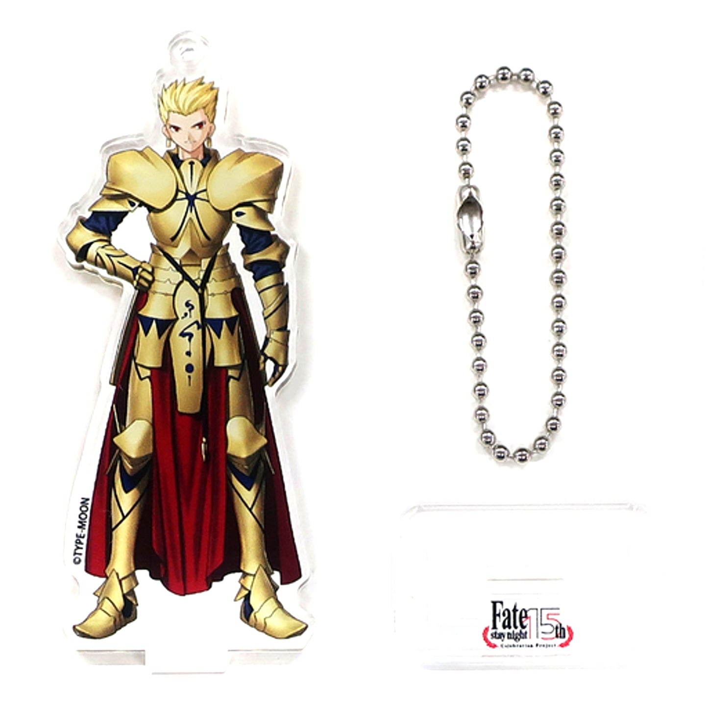 Gilgamesh Acrylic Mascot TYPE-MOON Exhibition Fate/stay night 15 Years of Trace [USED]