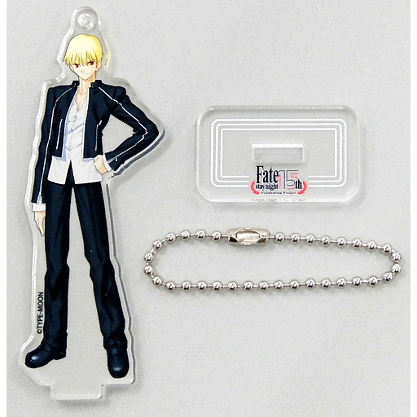 Gilgamesh Casual Wear Acrylic Mascot TYPE-MOON Exhibition Fate/stay night 15 Years of Trace [USED]