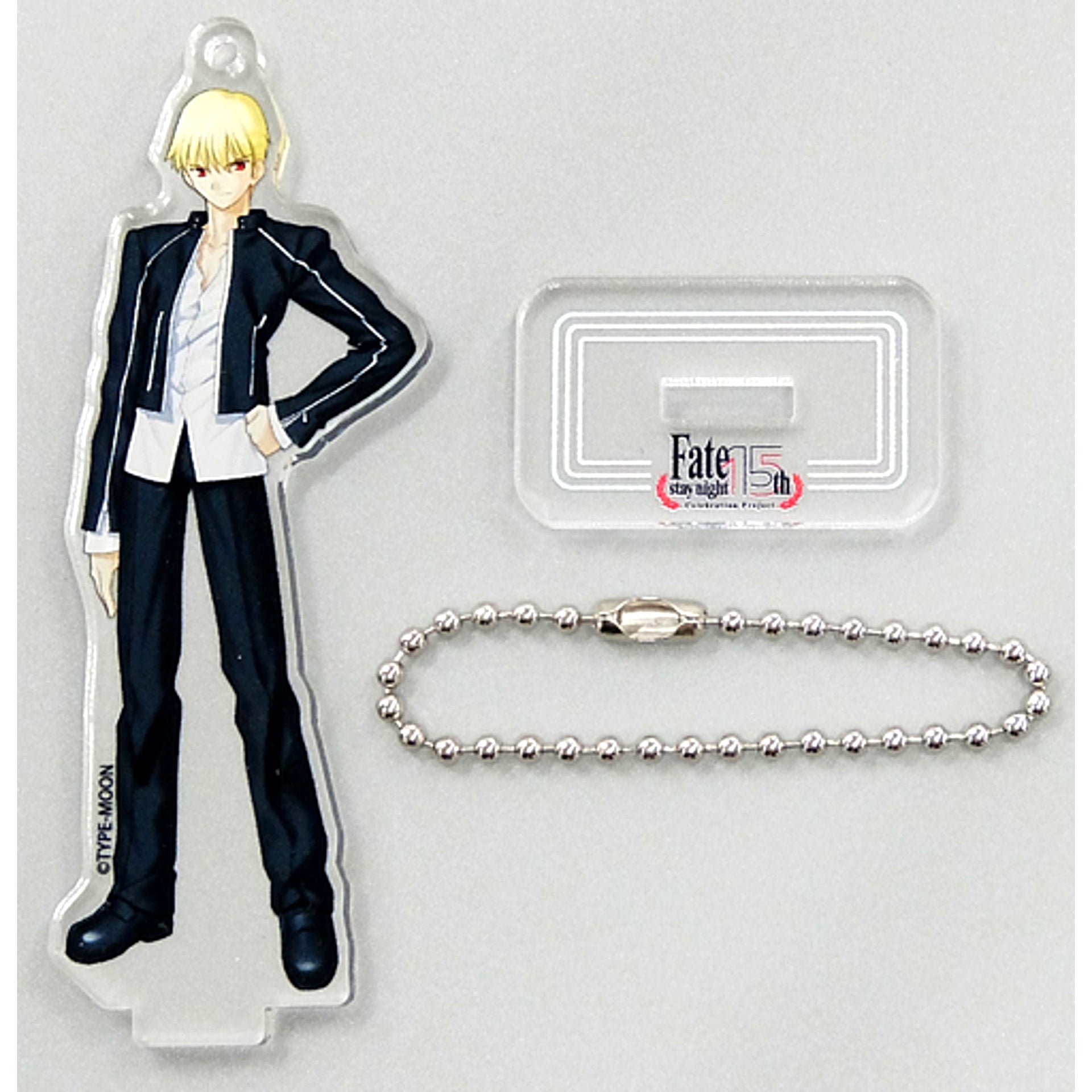 Gilgamesh Casual Wear Acrylic Mascot TYPE-MOON Exhibition Fate/stay night 15 Years of Trace [USED]