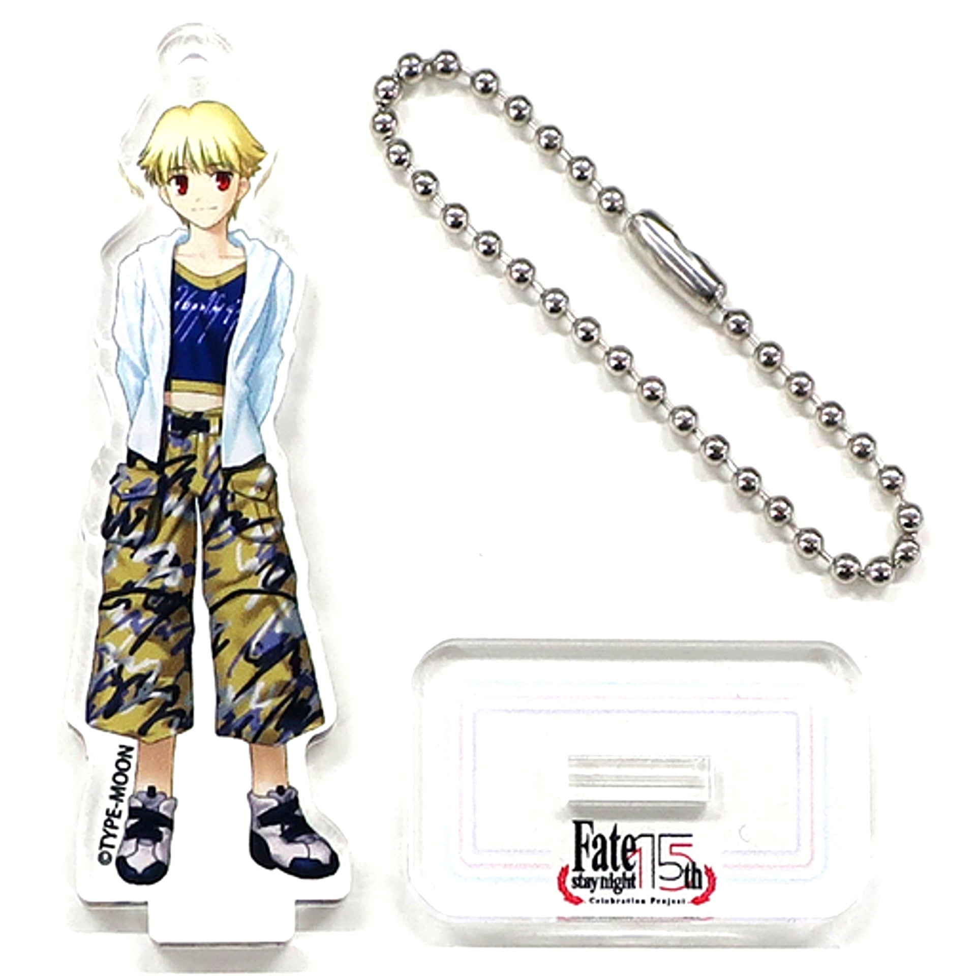 Gilgamesh Child Fate/stay night 15th Celebration Project Acrylic Mascot TYPE-MOON Exhibition [USED]