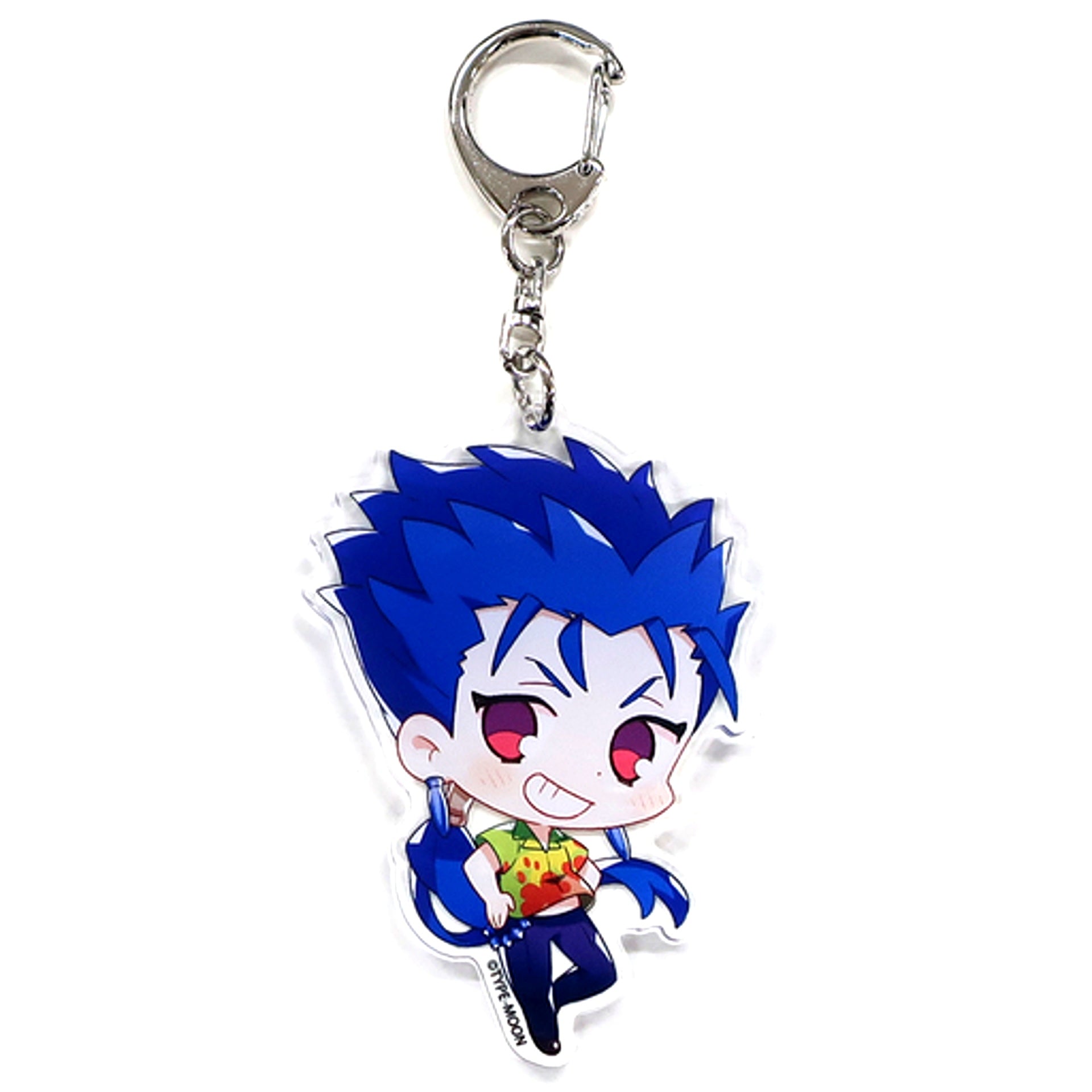 Lancer Fate/stay night 15th Celebration Project Drawn Mini Character Acrylic Keychain Vol.1 TYPE-MOON Exhibition [USED]