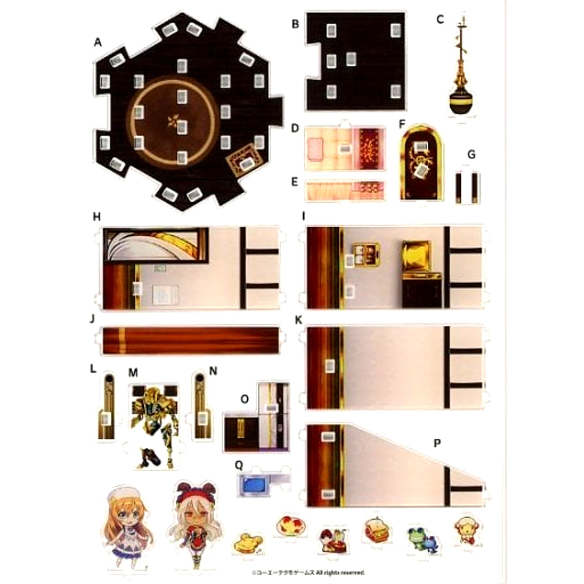 Ciel Nosurge Ushinawareta Hoshi e Sasagu Uta Acrylic Diorama Kit CRYSTELIER Ions Room Basic Set C97 Goods [USED]