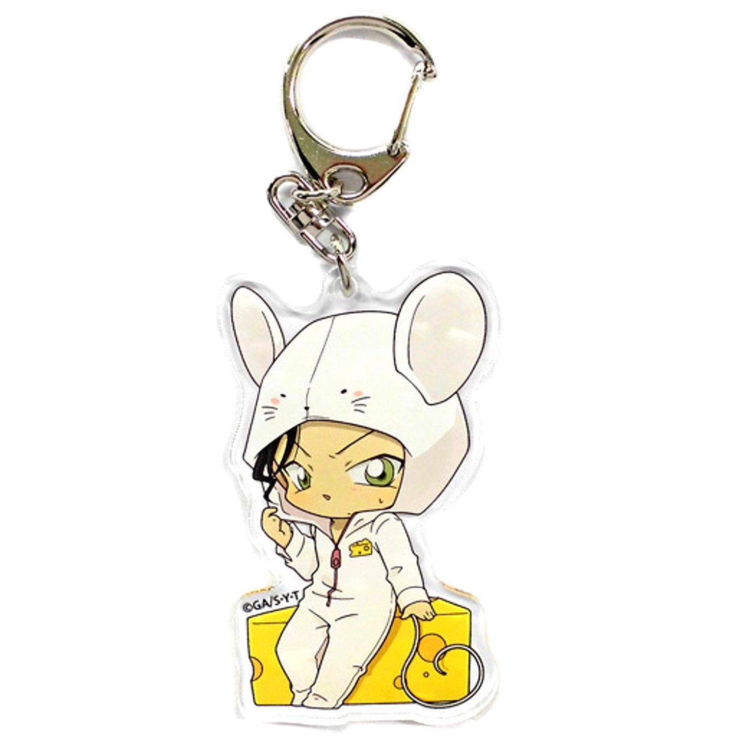 Shuichi Akai Detective Conan Trading Acrylic Keychain Mouse x NewDays New Year's Greetings [USED]