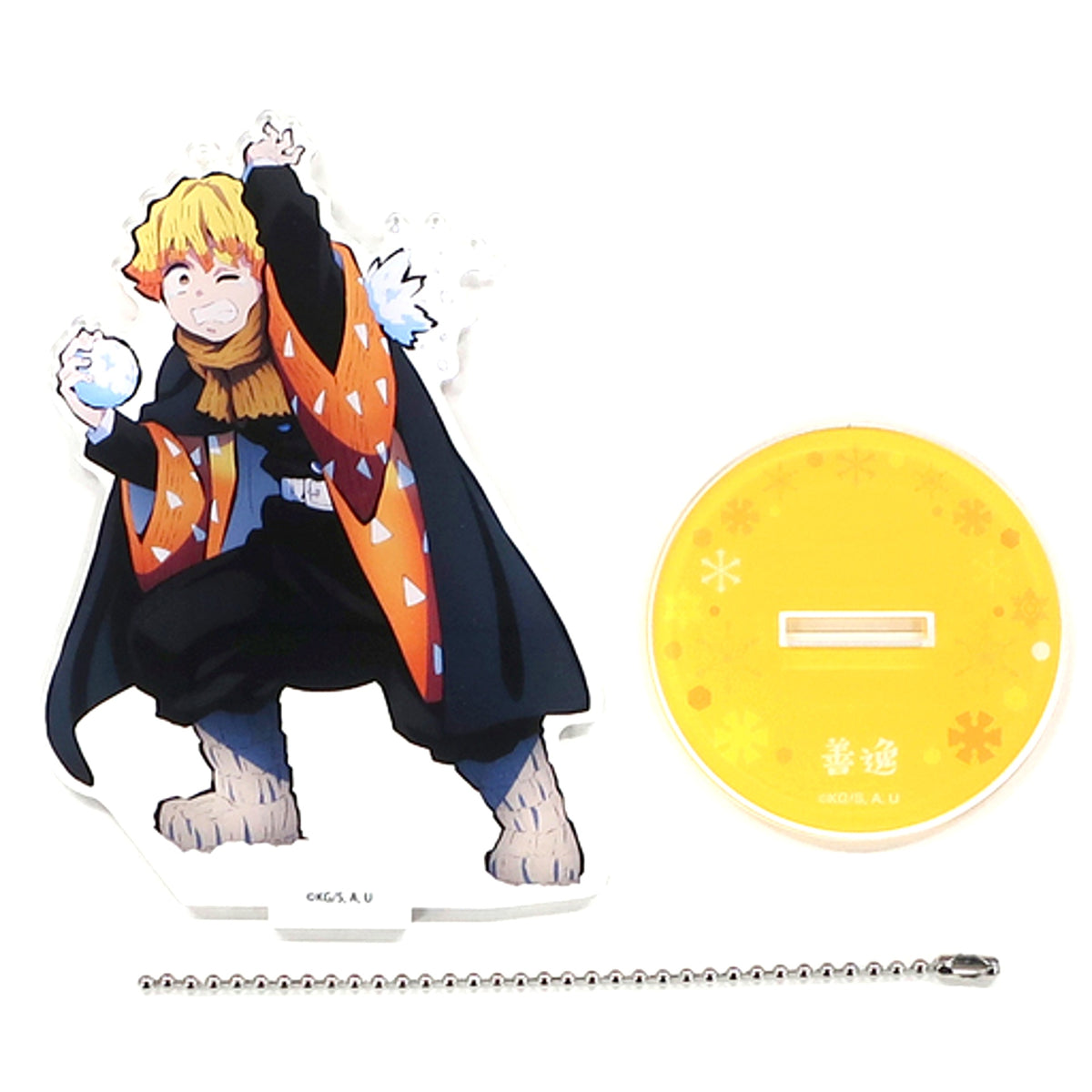 Zenitsu Agatsuma Demon Slayer Illustration Acrylic Stand Jump Festa 2020 Goods [USED]