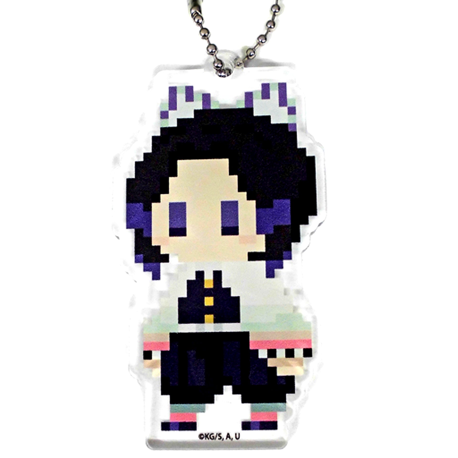 Shinobu Kocho Demon Slayer Kimetsu no Yaiba Dot Series Trading Acrylic Keychain Vol.2 Jump Festa 2020 [USED]