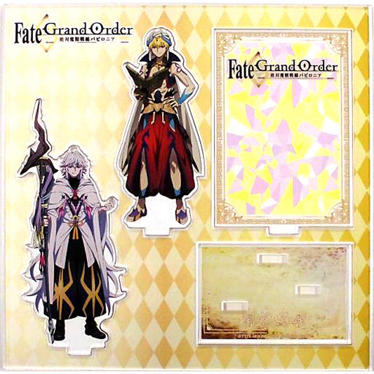 Caster / Gilgamesh & Caster / Merlin B. Acrylic Diorama Fate/Grand Order -Absolute Demonic Front: Babylonia- Limited Shop in Marui [USED]