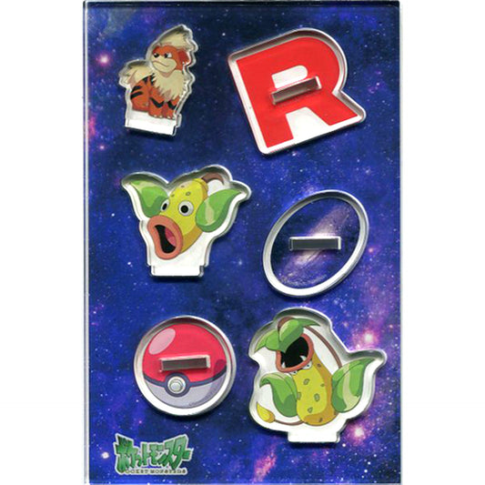 Growlithe & Weepinbell & Victreebel Team Rocket Acrylic Stand Collection Pokemon Village Vanguard Limited [USED]