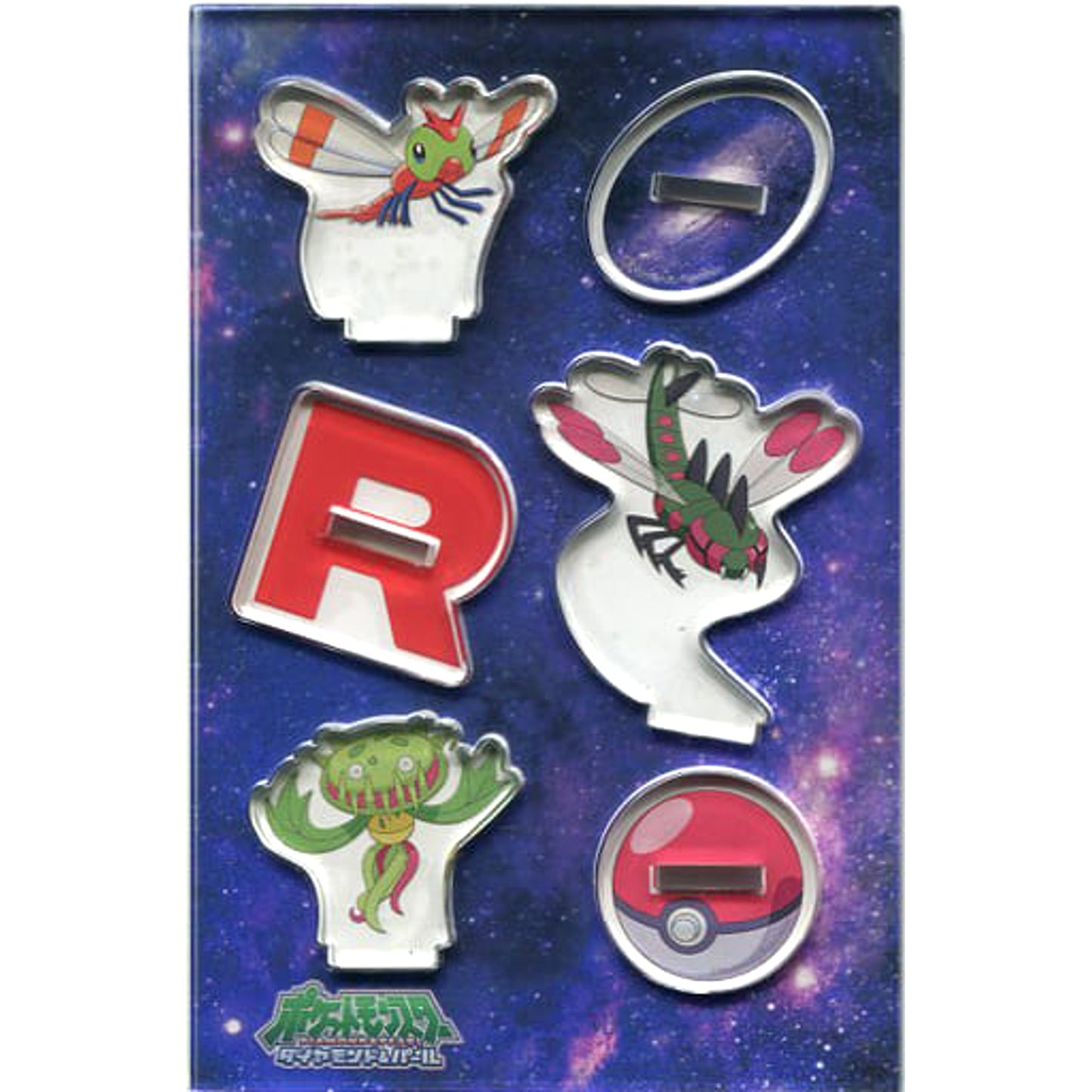 Pokemon Team Rocket Yanma Yanmega Carnivine Acrylic Stand Collection Village Vanguard Exclusive Acrylic Stands [USED]
