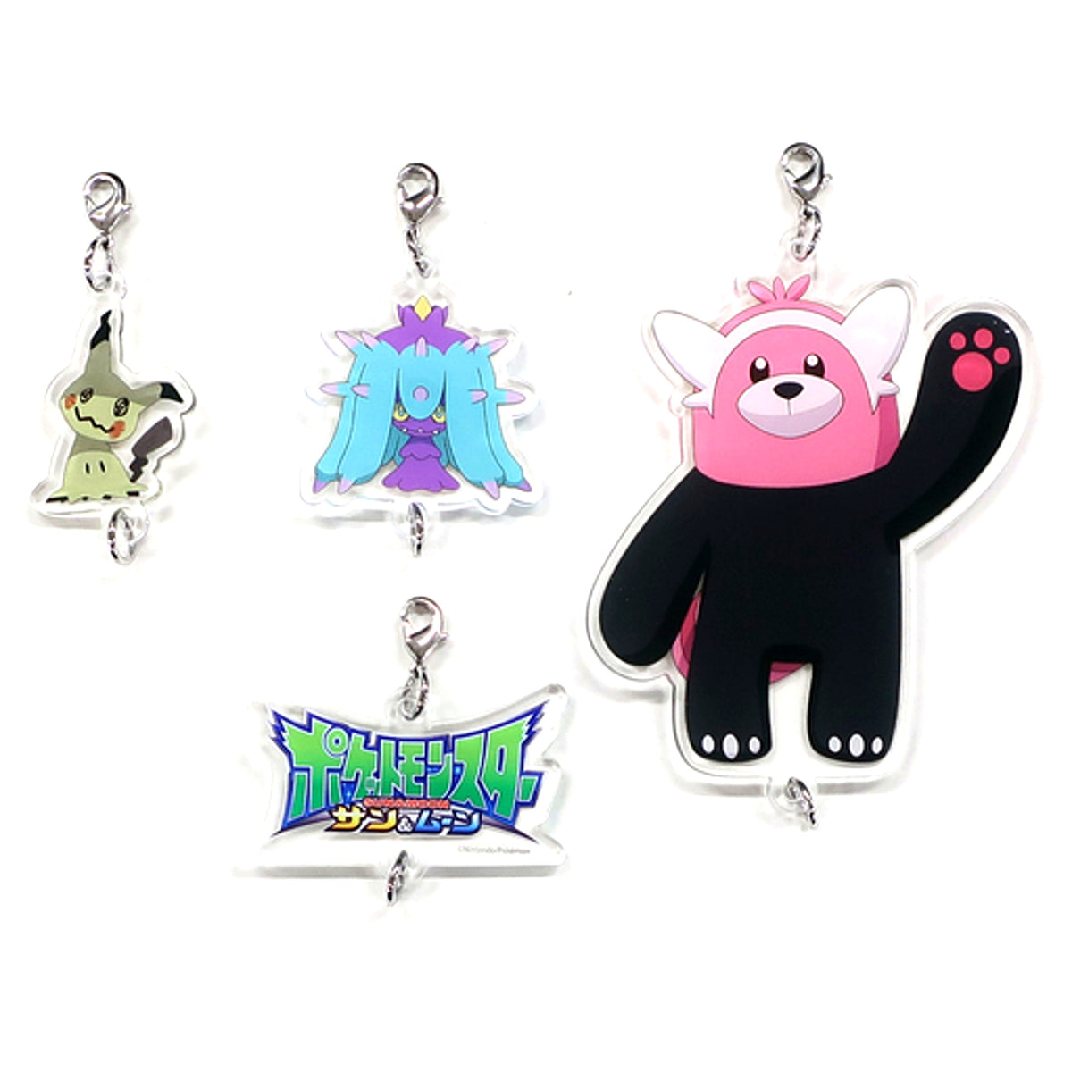 Mareanie & Bewear & Mimikyu Team Rocket Acrylic Charm Collection Pokemon Village Vanguard Limited [USED]