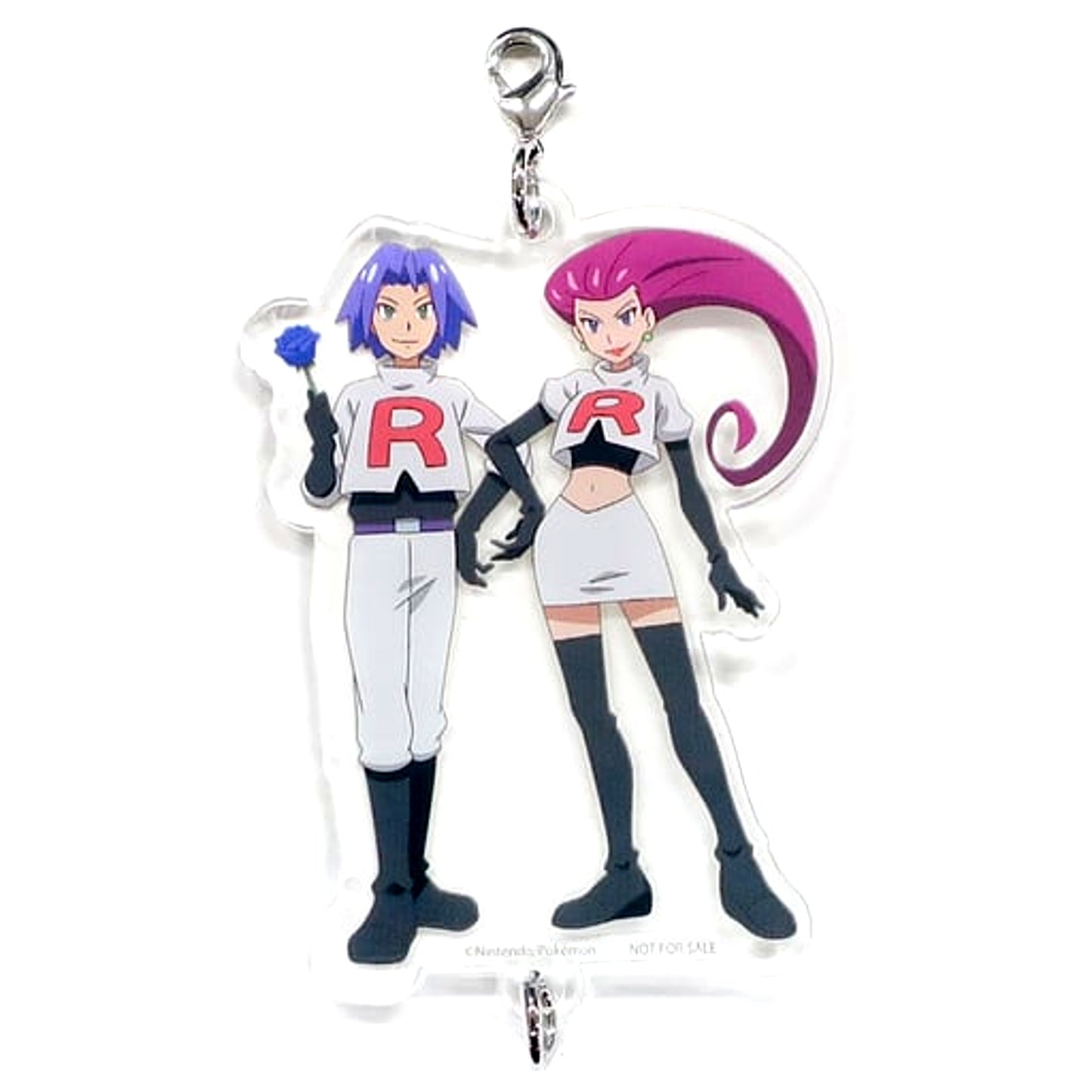 Jessie & James Pokemon Team Rocket Acrylic Charm Collection Special Charm Village Vanguard Bonus [USED]