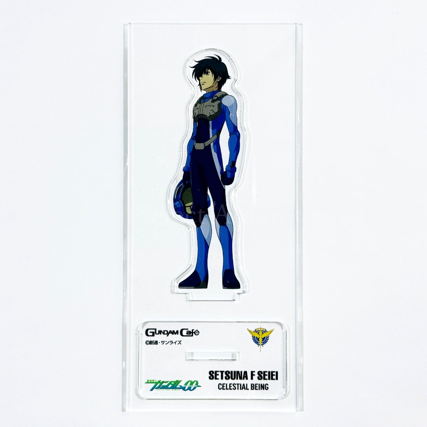 Setsuna F. Seiei Mobile Suit Gundam 00 Model Sheet Acrylic Stand GUNDAM Cafe Ltd [USED]