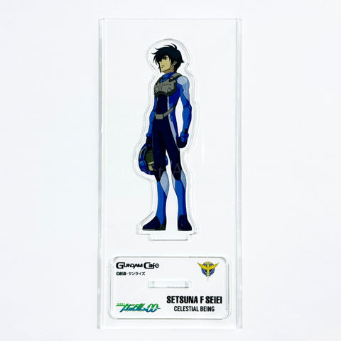 Setsuna F. Seiei Mobile Suit Gundam 00 Model Sheet Acrylic Stand GUNDAM Cafe Ltd [USED] — photo 1