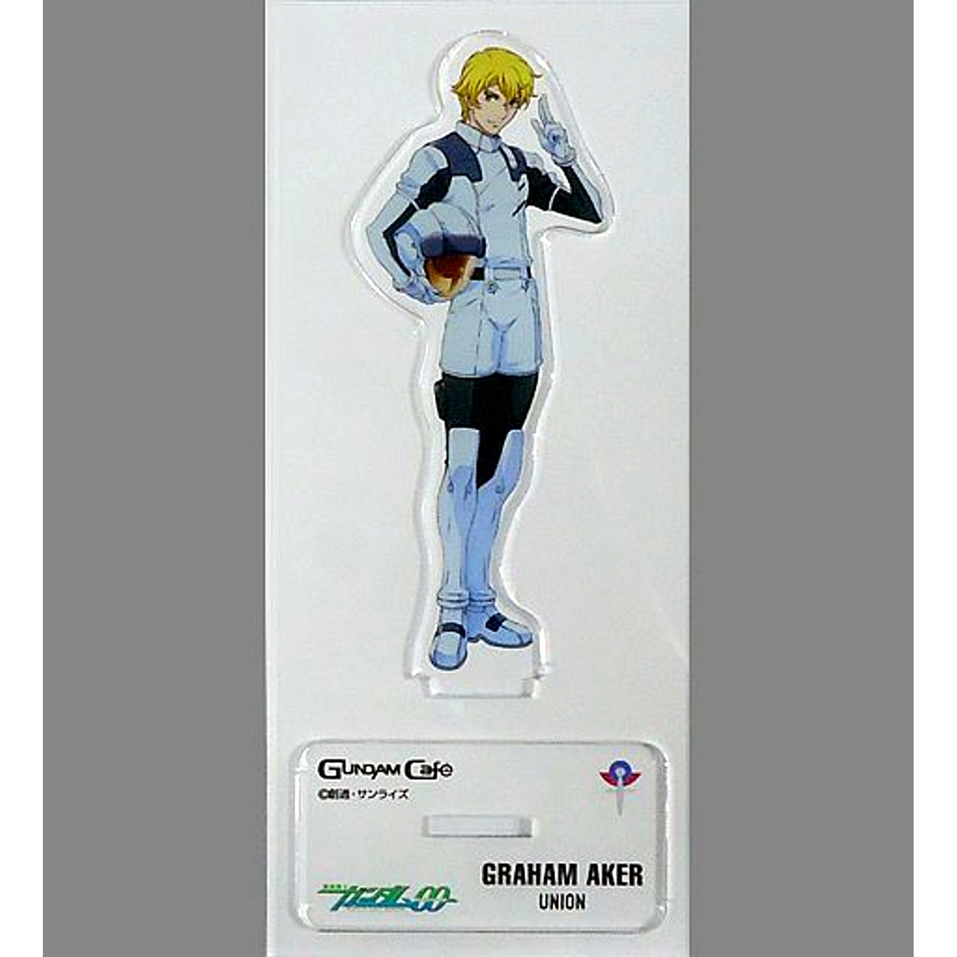 Graham Aker Mobile Suit Gundam 00 Model Sheet Acrylic Stand GUNDAM Cafe Ltd [USED]