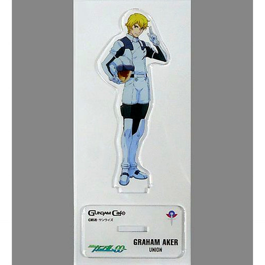 Graham Aker Mobile Suit Gundam 00 Model Sheet Acrylic Stand GUNDAM Cafe Ltd [USED]