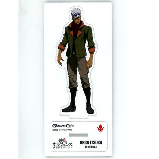 Orga Itsuka Mobile Suit Gundam Iron-Blooded Orphans Model Sheet Acrylic Stand Gundam Cafe Limited [USED]