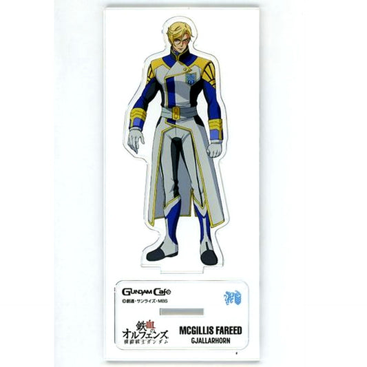 McGillis Fareed Model Sheet Acrylic Stand Mobile Suit Gundam Iron-Blooded Orphans Gundam Cafe Limited [USED]