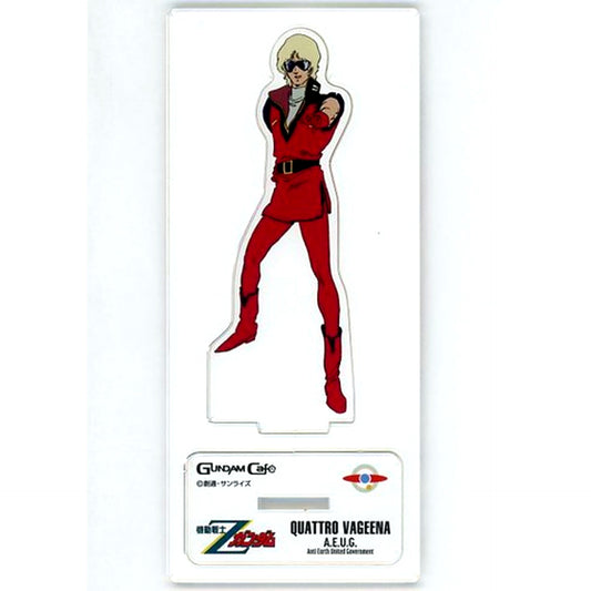 Quattro Bajeena Mobile Suit Zeta Gundam Model Sheet Acrylic Stand GUNDAM Cafe Ltd [USED]
