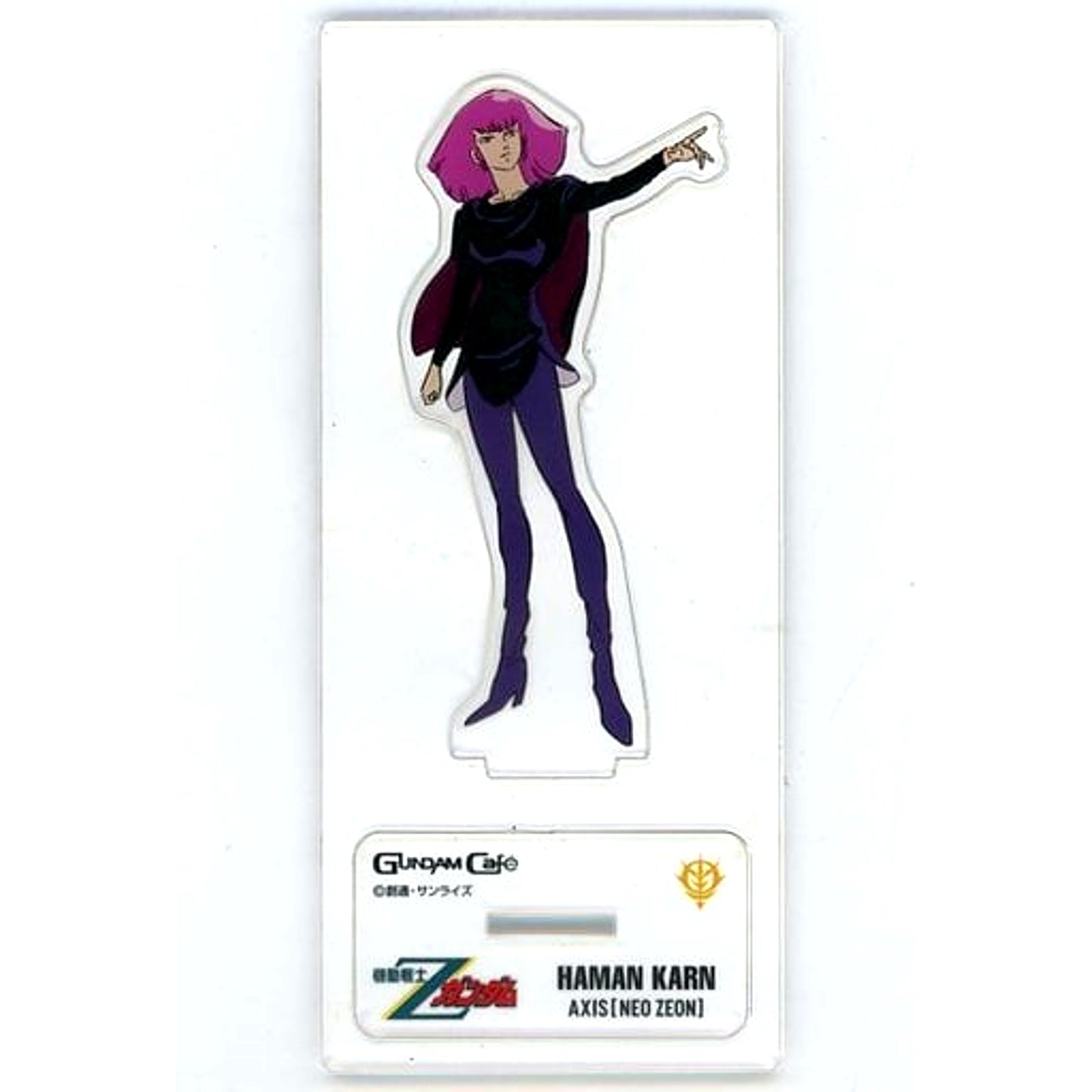 Haman Karn Mobile Suit Zeta Gundam Model Sheet Acrylic Stand GUNDAM Cafe Ltd [USED]