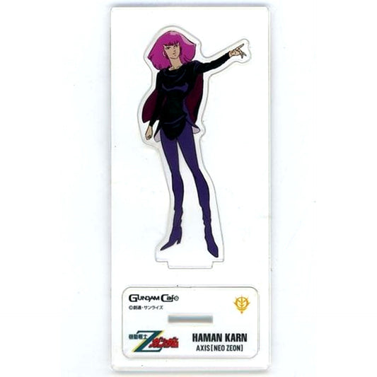 Haman Karn Mobile Suit Zeta Gundam Model Sheet Acrylic Stand GUNDAM Cafe Ltd [USED]